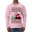 I Could Go Down All Night Long, Ugly Christmas Sweater Mens Long Sleeve Shirt