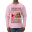 Here's A Big Package For You Santa Christmas Sweater, Ugly Christmas Sweater Mens Long Sleeve Shirt