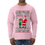 When I Think About You I Touch My Elf, Ugly Christmas Sweater Mens Long Sleeve Shirt