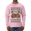 He Loves my Chestnuts, Ugly Christmas Sweater Unisex Mens Long Sleeve Shirt