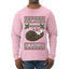 She Loves my Yule Log, Ugly Christmas Sweater Mens Long Sleeve Shirt
