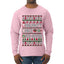 Naughty Nice 6 7 Checklist, Ugly Christmas Sweater Unisex Mens Long Sleeve Shirt