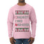 Naughty Nice 6 7 Checklist, Ugly Christmas Sweater Unisex Mens Long Sleeve Shirt