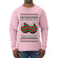 He Likes My Big Bulbs, Ugly Christmas Sweater Unisex Mens Long Sleeve Shirt