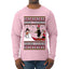 Aura Farming Through The Snow Meme, Ugly Christmas Sweater Unisex Mens Long Sleeve Shirt