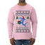Season's Eatings Shark, Ugly Christmas Sweater Unisex Mens Long Sleeve Shirt