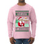 Ask Your Mom About My North Pole Naughty Santa, Ugly Christmas Sweater Unisex Mens Long Sleeve Shirt