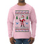 Skinny Santa Ho Ho Ho Ho-Zempic Weight Loss Shot, Ugly Christmas Sweater Unisex Mens Long Sleeve Shirt