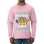 Not Today Santa Menorah Hanukkah, Ugly Christmas Sweater Unisex Mens Long Sleeve Shirt