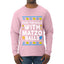 Deck The Halls With Matzo Balls Hanukkah, Ugly Christmas Sweater Unisex Mens Long Sleeve Shirt