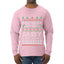 Most Likely To Get Sassy With Santa, Ugly Christmas Sweater Unisex Mens Long Sleeve Shirt