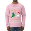 6 7 Christmas Hands, Ugly Christmas Sweater Unisex Mens Long Sleeve Shirt