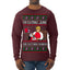 I'm Eating Junk and Watching Rubbish 90s Movie Ice Cream Ugly Christmas Sweater Mens Long Sleeve Shirt