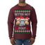 Better Not Pout, Cute Sad Santa Cats | Funny Ugly Christmas Sweater Mens Long Sleeve Shirt