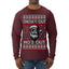 Snow's Out Hos Out | Funny Santa Claus Ugly Christmas Sweater Mens Long Sleeve Shirt