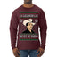 Ya Llegaron Las Nieves De Enero Chalino January Snow Ugly Christmas Sweater Mens Long Sleeve Shirt