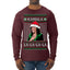 Kamala La La Funny Santa Hat Classic Xmas Song Carol Ugly Christmas Sweater Mens Long Sleeve Shirt