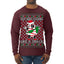 Out Here Looking Like a Snack Funny Cute Christmas Cookie Ugly Christmas Sweater Mens Long Sleeve Shirt