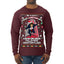 Not Christmas Until Hans Gruber Falls From Nakatomi Ugly Christmas Sweater Mens Long Sleeve Shirt