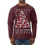 Is This Jolly Enough? Skeleton Skull Christmas Tree Ugly Christmas Sweater Mens Long Sleeve Shirt
