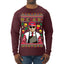 Mac Daddy Funny Viral Trump Meme Fast Food Fries Burgers Ugly Christmas Sweater Mens Long Sleeve Shirt