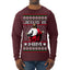 Jesus Is Him Funny Gen Z Viral Meme Shades Slang Ugly Christmas Sweater Mens Long Sleeve Shirt