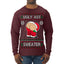 Ugly Ass Sweater Funny Santa Claus Butt Xmas Ugly Christmas Sweater Mens Long Sleeve Shirt
