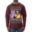 Holiday Armadillo Part Jewish TV Show Ugly Christmas Sweater Mens Long Sleeve Shirt
