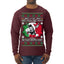 Jing a Di Jing Dominick the Italian Christmas Donkey Ugly Christmas Sweater Mens Long Sleeve Shirt