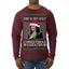This Is My Ugly Sweater Funny Santa Kamala Harris Ugly Christmas Sweater Mens Long Sleeve Shirt