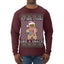 Out Here Looking Like a Snack Cute Xmas Cookie Ugly Christmas Sweater Mens Long Sleeve Shirt