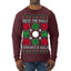 Deck the Halls with Bocce Balls, Funny Classic Italy Italian Sports Ugly Christmas Sweater Mens Long Sleeve Shirt