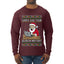 Santa Saw Your Search History, Funny Internet Humor, Ugly Christmas Sweater Mens Long Sleeve Shirt