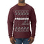 Freedom, Charlie Kirk Political Activist, Right Wing, Ugly Christmas Sweater Mens Long Sleeve Shirt