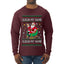 Sleigh My Name Sleigh My Name, Pop Singers, Song Lyrics Pun, Santa Sleigh, Ugly Christmas Sweater Mens Long Sleeve Shirt