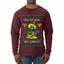 Feliz Navidad Mis Amigos!, Ugly Christmas Sweater Mens Long Sleeve Shirt