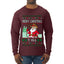 Merry Christmas Y'all Christmas Sweater, Ugly Christmas Sweater Mens Long Sleeve Shirt