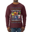 Christmas Brainrot, Ugly Christmas Sweater Mens Long Sleeve Shirt