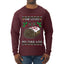 She Loves my Yule Log, Ugly Christmas Sweater Mens Long Sleeve Shirt
