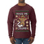 Make Me Crumb, Ugly Christmas Sweater Unisex Mens Long Sleeve Shirt