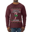 Official Candy Cane Licker, Ugly Christmas Sweater Unisex Unisex Mens Long Sleeve Shirt