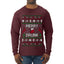 Merry Drunk, Ugly Christmas Sweater Unisex Unisex Mens Long Sleeve Shirt
