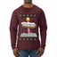 North Pole, Ugly Christmas Sweater Unisex Mens Long Sleeve Shirt