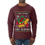 I Like To Ride His Sleigh, Ugly Christmas Sweater Unisex Mens Long Sleeve Shirt