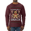Lookin Like A Snack, Ugly Christmas Sweater Unisex Mens Long Sleeve Shirt