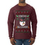 Snow Blower, Ugly Christmas Sweater Unisex Mens Long Sleeve Shirt