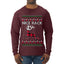 Nice Rack, Ugly Christmas Sweater Unisex Mens Long Sleeve Shirt