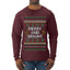 Merry And Bright, Ugly Christmas Sweater Unisex Mens Long Sleeve Shirt