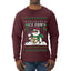 Ice Pimp, Ugly Christmas Sweater Unisex Mens Long Sleeve Shirt