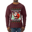 You Should See The Size Of My Sack Naughty Santa, Ugly Christmas Sweater Unisex Mens Long Sleeve Shirt
